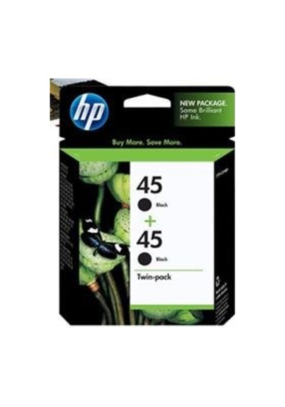 45 Black Siyah 42ml 51645aa 2li Paket Kartuş Cc625a
