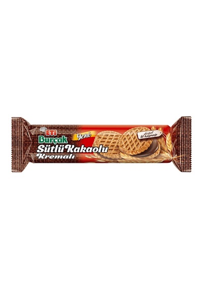 Eti Burçak Kremalı Bisküvi 12x100g Sütlü&kakaolu Yulaflı Atıştırmalık 3'li Ekonomik Paket - 3 A Tarı