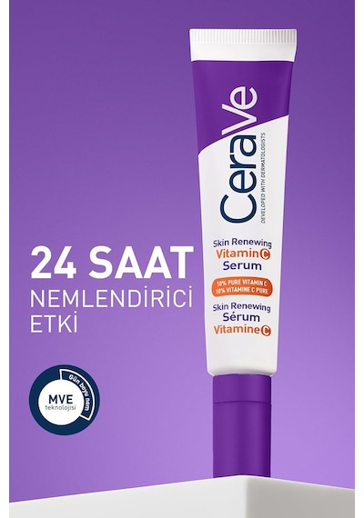 Cerave Skin Renewing Cilt Yenileyici Aydınlatıcı C Vitamini Yüz Serumu 30 Ml
