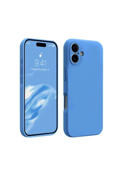 Apple İphone 16 Plus Kılıf First Silikon - Mavi 0.2M-Çok Renkli