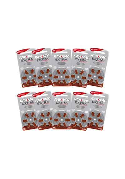 Rayovac 312 Numara Kulaklık Pili 6'lı Paket (10 Paket)