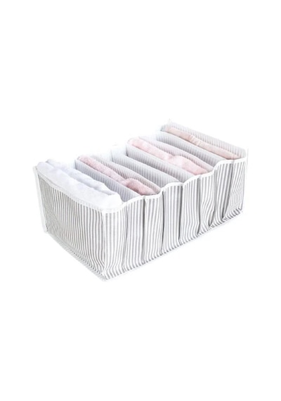 Çizgili Akordiyon Organizer L Boy 24x37x18 Cm Royaleks-ev354 Çok Renkli