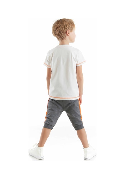 Denokids Dino At Work Erkek Çocuk T-shirt Kapri Takım Çok Renkli