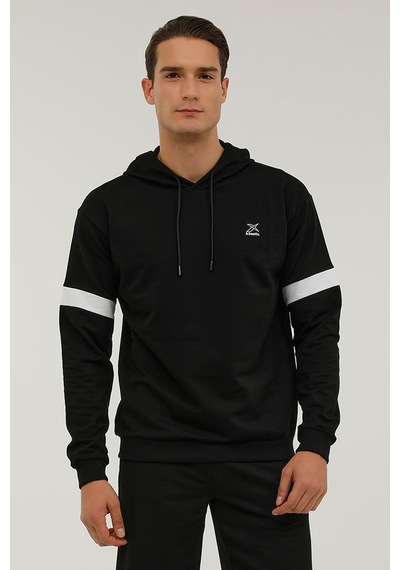 Kinetix M-CGK15 CYRUS HOODIE 2PR Siyah Erkek Sweatshirt Siyah