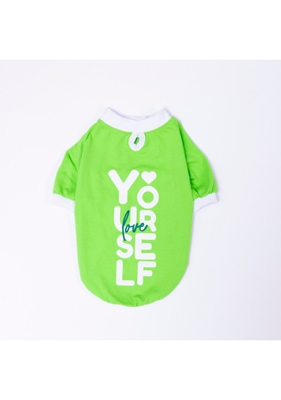Green-yeşil Yourself Love Sweat Kedi Köpek Sweati - Kedi Köpek Kıyafeti