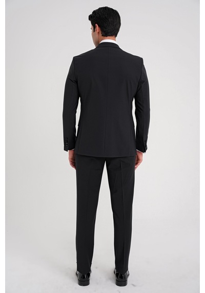 Efor Black 081 Takım Slim Siyah Siyah