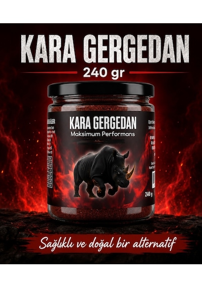 Kara Gergedan Doğal Destek Enerjik Yaşam 240 G