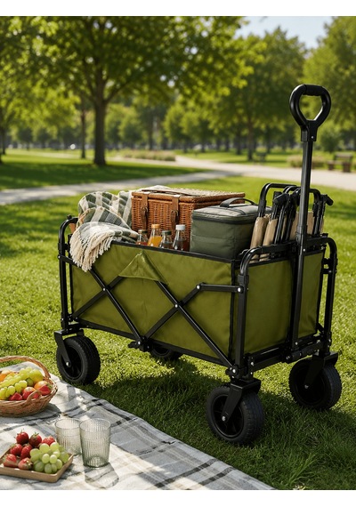 Lexroo 130 Kg Taşıma Kapasiteli Katlanabilir Wagon Taşıma Arabası