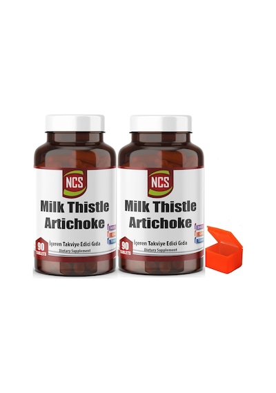 Ncs Milk Thistle Artichoke Zerdeçal 2 x 90 Tablet + Hap Kutusu