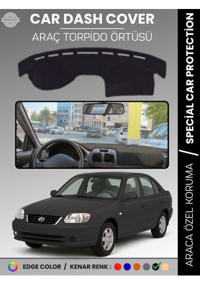 Hyundai Accent Admire-milenium 2000-2005 Torpido Örtüsü Kaymaz Tam Uyum Çatlamayı Önler - 433 Stiloto