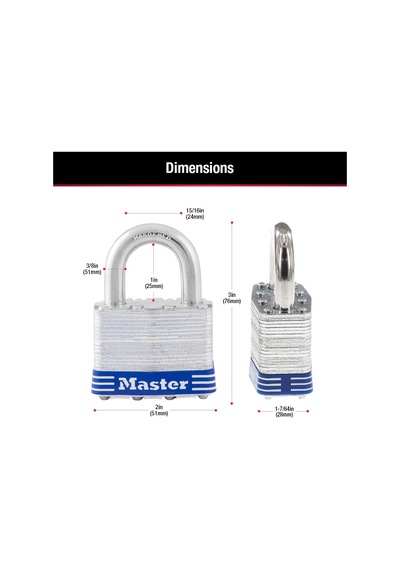 Master Lock Anahtarlı 5t Dış Mekan Asma Kilit, 2 Paket Anahtarlı