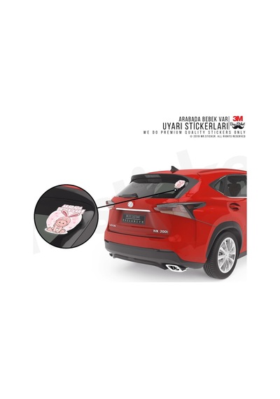 Bob21 Tavsan Sapkali Arabada Bebek Var Sticker
