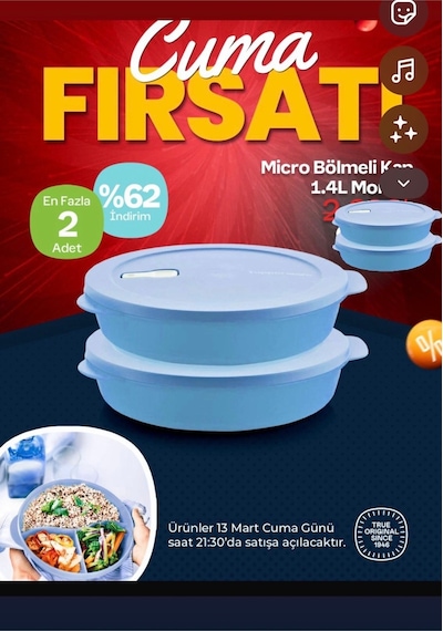 Micro Kap 1.4 Lt İki Adet Mavi