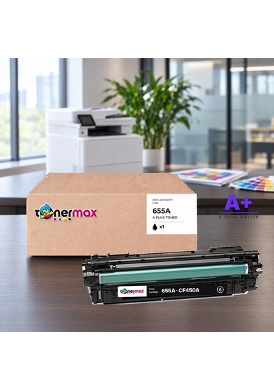 Hp 655a Cf450a Siyah Uyumlu Toner A Plus / Color Laserjet Enterprise M652 / M653 / Mfp M681 / M682