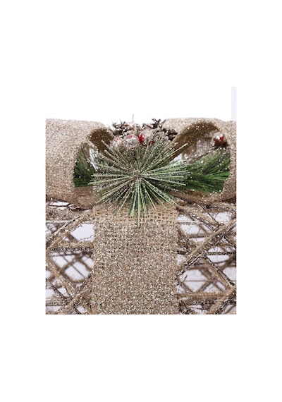 Yargıcı Işıklı Yılbaşı Süsü 20x20x20 Cm 25knha1125t St