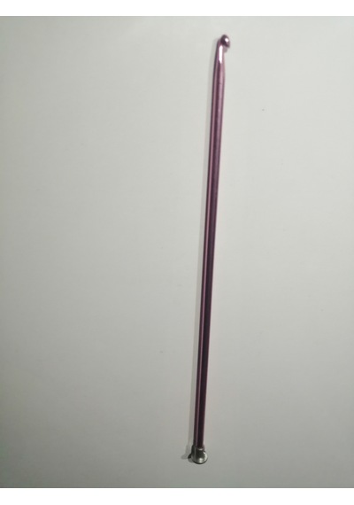 Abarta 5,0mm Renkli Metal Gagalı Örgü Şiş Tunus Tığ 25cm-pembe 1 Adet
