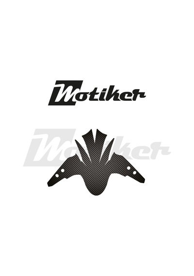 Yamaha Yzf R25 - R3 /2019 - 2025 Model Ön Çamurluk Grenaj Mat Karbon Tasarım Sticker Etiket Modeli