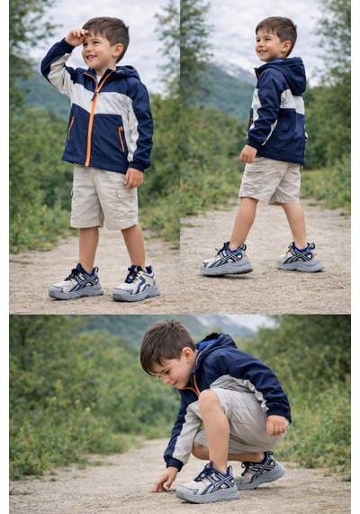 Marcomen Marco Kids 516 Çocuk Rahat Sneaker Gri - 844033140 Gri