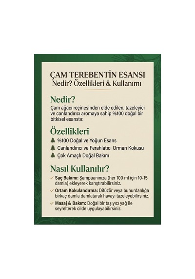 12 Adet- - Çam Terebentin Esansı 50 Ml Diğer