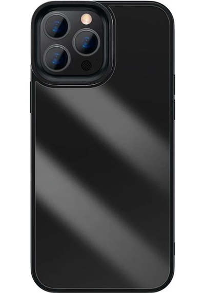 Baseus Crystal Apple iPhone Uyumlu iPhone 13 Pro 6.1 Kılıf Jel Çerçeve Zırhlı Silikon Kılıf- 5775 Şeffaf