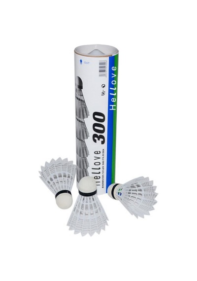 Badminton Topu 6 lı Set Beyaz Mantar Uçlu Bedminton Topu