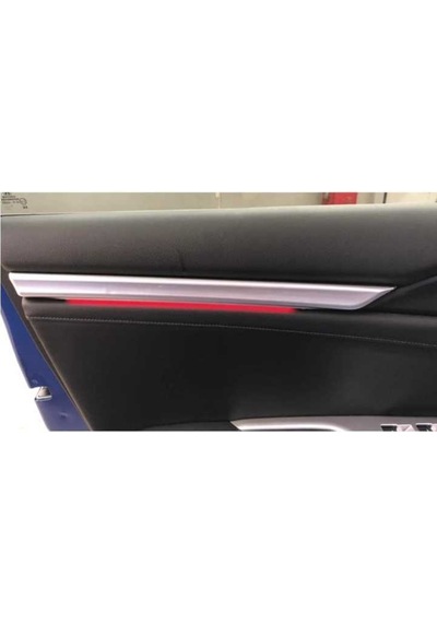 Honda Cıvıc Fc5-Fk7 2016-2020 Isıklı Ic Kapı Cıtası 4 Parca   Kırmı