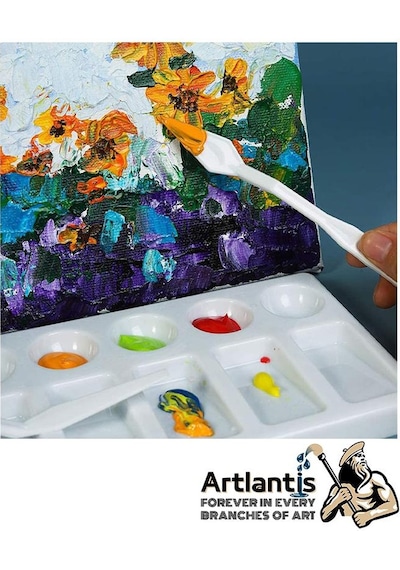 Plastik Spatül 5 Li Set Resim Ve Heykel Plastik Spatula Esnek Plastik Palet Bıçağı 2 Paket