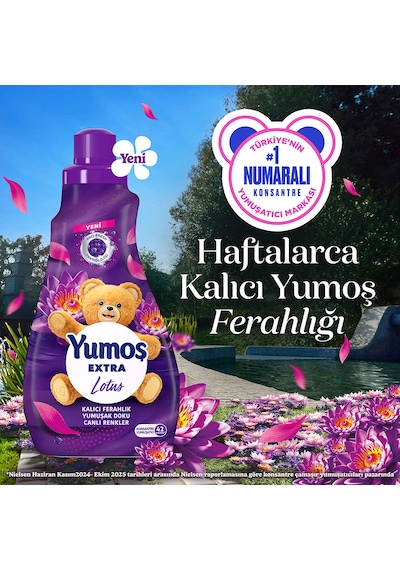Yumoş Extra Çamaşır Yumuşatıcı Lotus 1008 Ml X4 Diğer