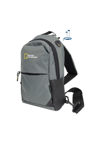 M 1005 Mega Bag Unisex Göğüs Çapraz Çanta, Body Bag Gri