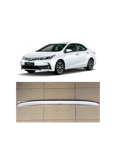 Toyota Corolla Uyumlu 2013-2018 Sedan Bagaj Üstü Spoiler Parlak Beyaz