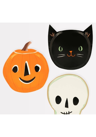 Meri Meri - It's Halloween Plates - Cadılar Bayramı Tabak 8'li