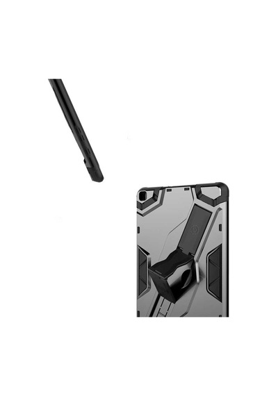 Galaxy Uyumlu Tab A 8.0 2019 T290 Kılıf Defens Standlı Ultra Koruma Armor Zırh Silikon Arka Kapak