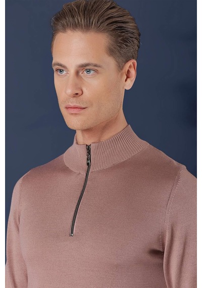 Efor Tr 861 Slim Fit Gül Kurusu Klasik Triko Gülkurusu