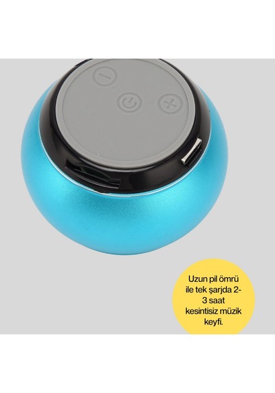Taşınabilir Bluetooth Hoparlör Dahili Mikrofonlu Eller Serbest Arama Destekli Kompakt Tasarım