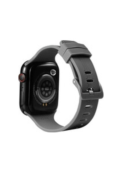 Apple Watch Uyumlu 7 45mm Krd-23 Silikon Kordon - Gri