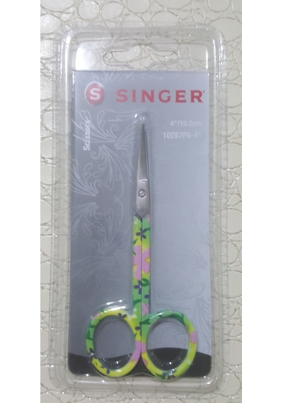 Singer 4" Renkli Kıvrık Uçlu Nakış Makası