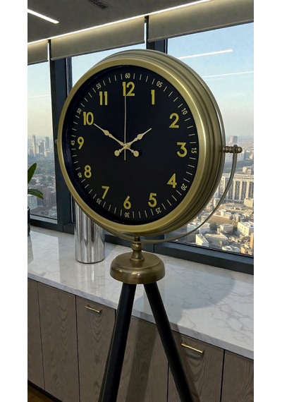 Büro Ev Ofis Hediyesi İçin Prestijli Retro Üç Ayaklı Dekoratif Saat Diğer