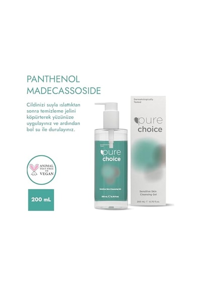 Tr Choice Hassas Ciltler Için Yüz Temizleme Jeli 200 Ml 4 Paketi