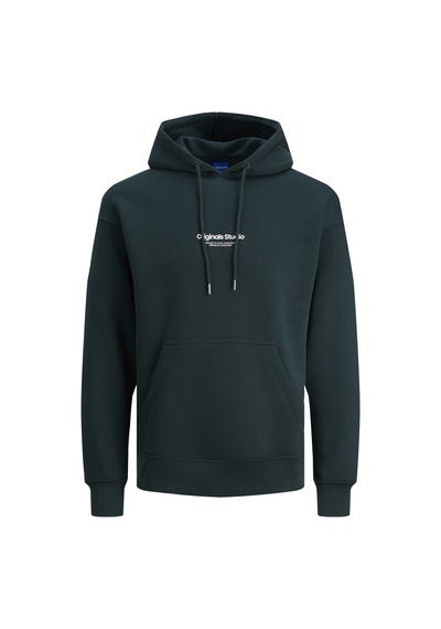 Jack & Jones Kapüşonlu Göğüs Baskılı Sweatshirt - Vesterbro 12241687 Magical Forest Mor