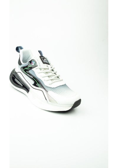19320 Beyaz Deri Erkek Sneaker 001