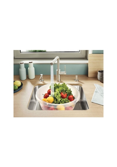 Melkan Home Badya & Bulaşık Leğeni & Çok Amaçlı Badya 9,5 Litre Büyük Badya Şeffaf Diğer