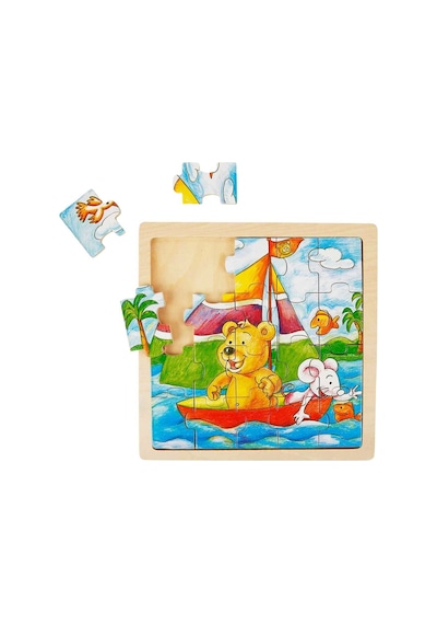 20 Parçalık Ahşap Puzzle: Woody Hayvanlar İle Eğlenceli Zamanlar