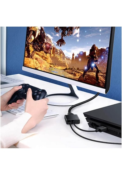 Hdmı To Vga Kablo Çevirici Dönüştürücü + Ses - Hdmi To Vga Kablo (535137212)