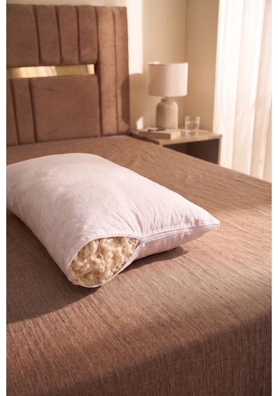 %100 Merinos Kuzu Yünü Dolgulu Boncuk Yastık 50x70cm / 1000gr