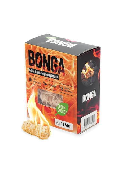 Soba, Şömine, Mangal Tutuşturucu 10 Adet 140 Gr - Jel Ve Çıra Alternatifi Doğal Odun Yünü Beyaz