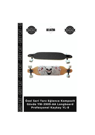 Özel Seri Tarz Eğlence Kompozit Gövde Yw-3909-aa Longboard Profesyonel Kaykay Yl-8 Çok Renkli