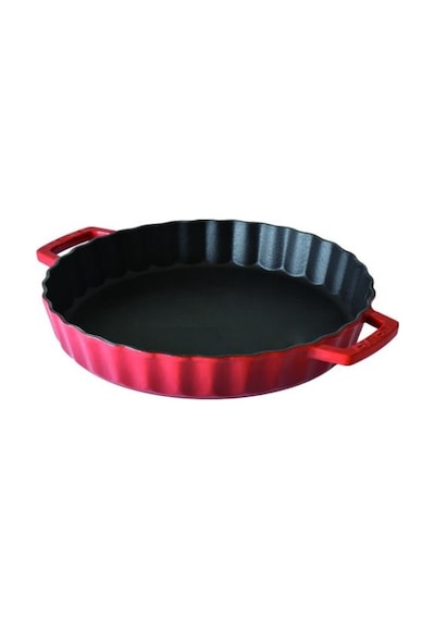 Lava Demir Döküm Metal Kulplu Yuvarlak Tepsi 30 CM Lvytp30K0-1R