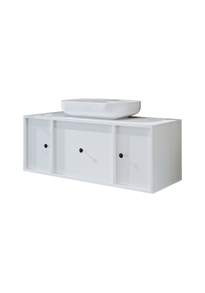 Gusto Ayaksız Oval Lavabolu Mdf 120 Cm Çekmeceli Banyo Dolabı Byz Mat Beyaz Gusto Ayaksız Oval Lavabolu Mdf 120 Cm Çekmeceli Banyo Dolabı Byz Mat Beyaz