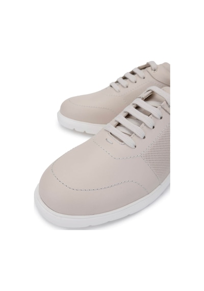 Tamer Tanca Erkek Hakiki Deri Bej Sneakers & Spor Ayakkabı 1093 1198 Erk Ayk Y25 Bej Dr Bej