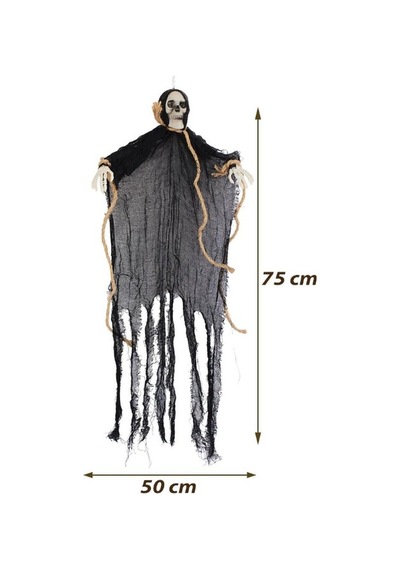 Halloween Dekor İskelet Siyah 70cm Ast6710